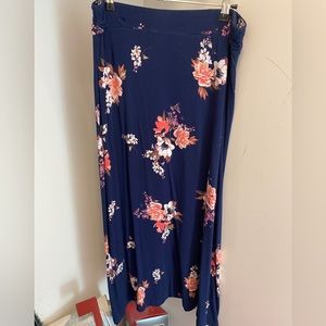 Liz Claiborne floral midi skirt